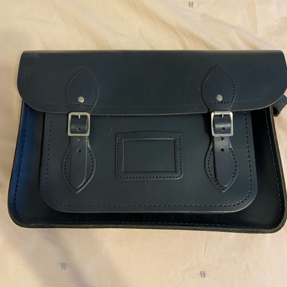 13” Navy Cambridge Satchel Co. bag - Picture 1 of 4